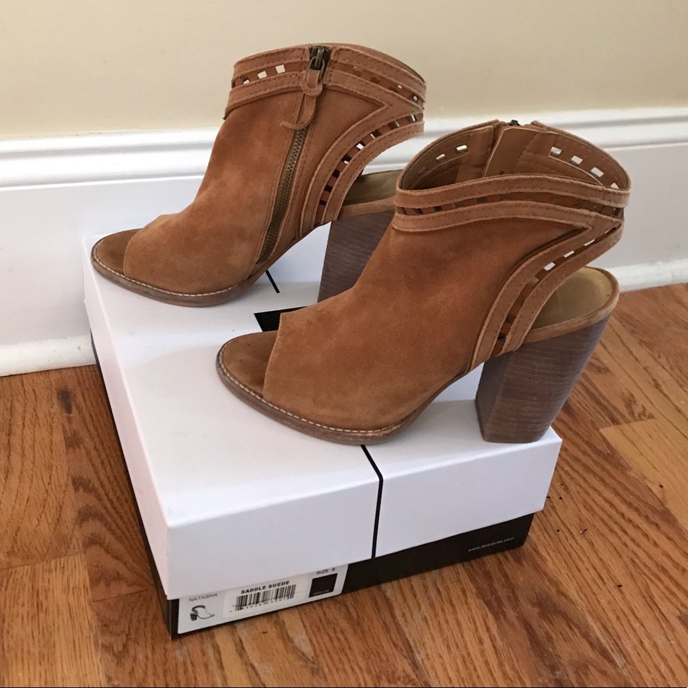 Dolce Vita Natasha Suede Leather Cutout Bootie